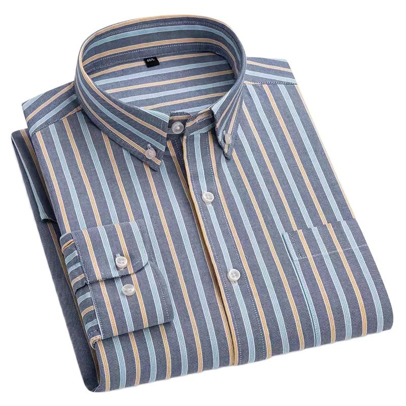 160KG 오버사이즈 셔츠 스트라이프/체크무늬 셔츠 단 - Oxford Cotton Casual Shirt Business 리뷰 및 가격